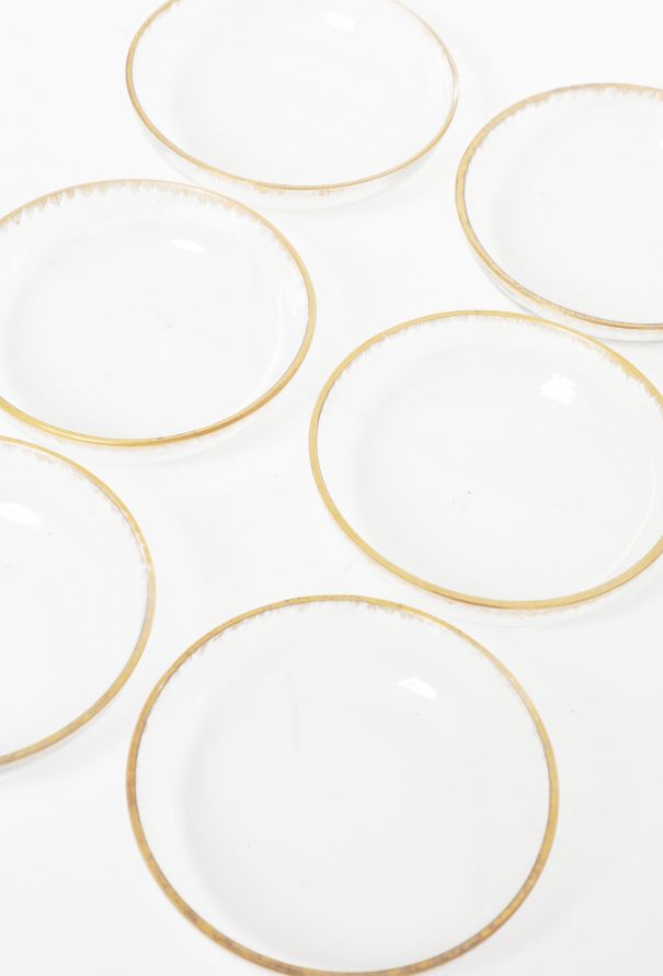 Vintage Objects & Decor Set of 6 Vintage Gold Trim Bowls - 2