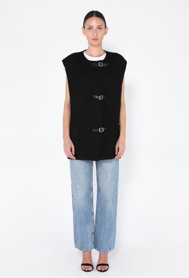 Hermès Leather Buckle Gilet, F/W 2000 - 4