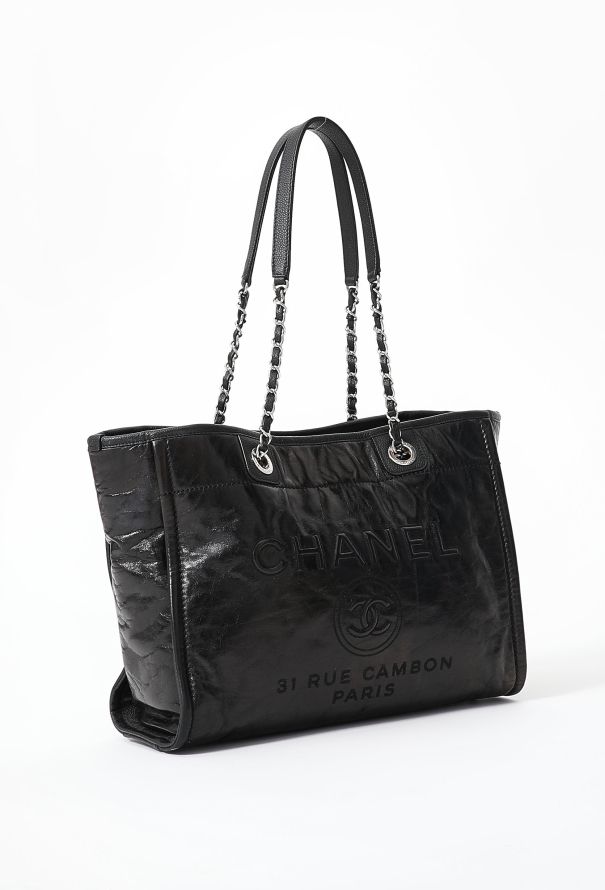 Chanel Patent Small Deauville Tote Bag - 2