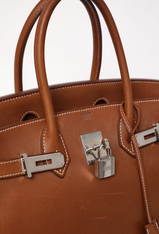 Hermès Barenia Birkin 30 with Patina - 12