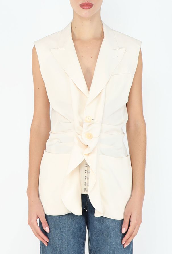 Jean Paul Gaultier Corset Ruffled Silk Blazer, 2005 - 4