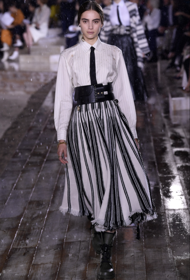 Dior Resort 2019 Linen Fringe Skirt - 2