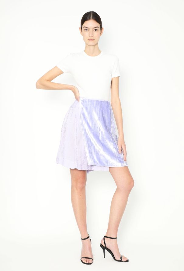 Bottega Veneta Pre-Fall 2023 Jacquard Velvet Wrap Skirt - 6