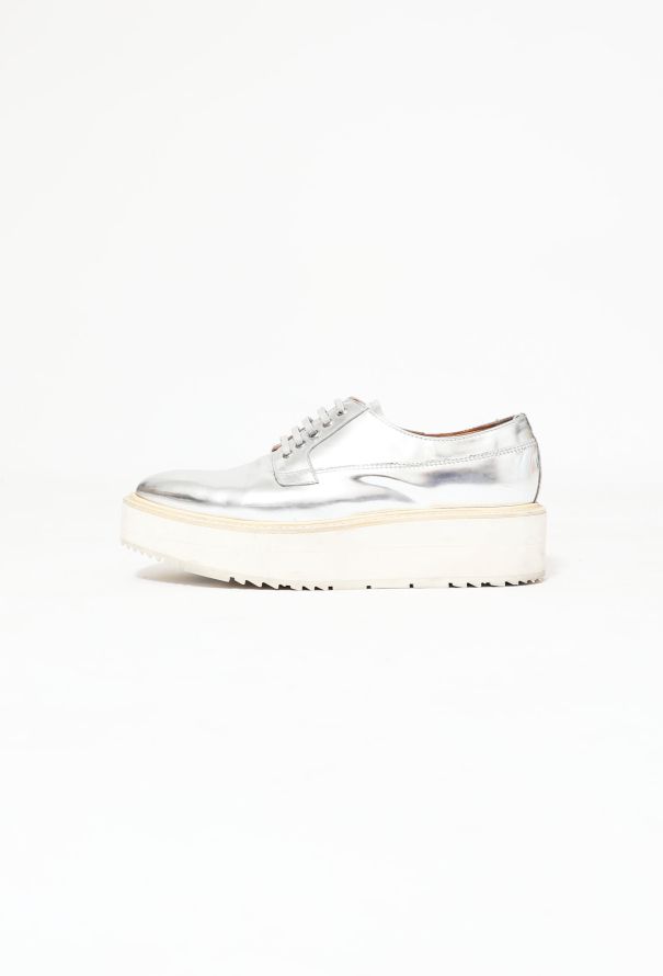 Prada S/S 2011 Metallic Platform Creepers - 6