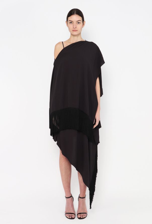 Balenciaga Asymmetrical Tassel Trim Ensemble - 3