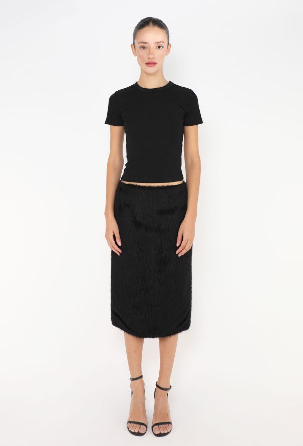 Céline Faux Fur Midi Skirt, Pre-Fall 2012 - 1