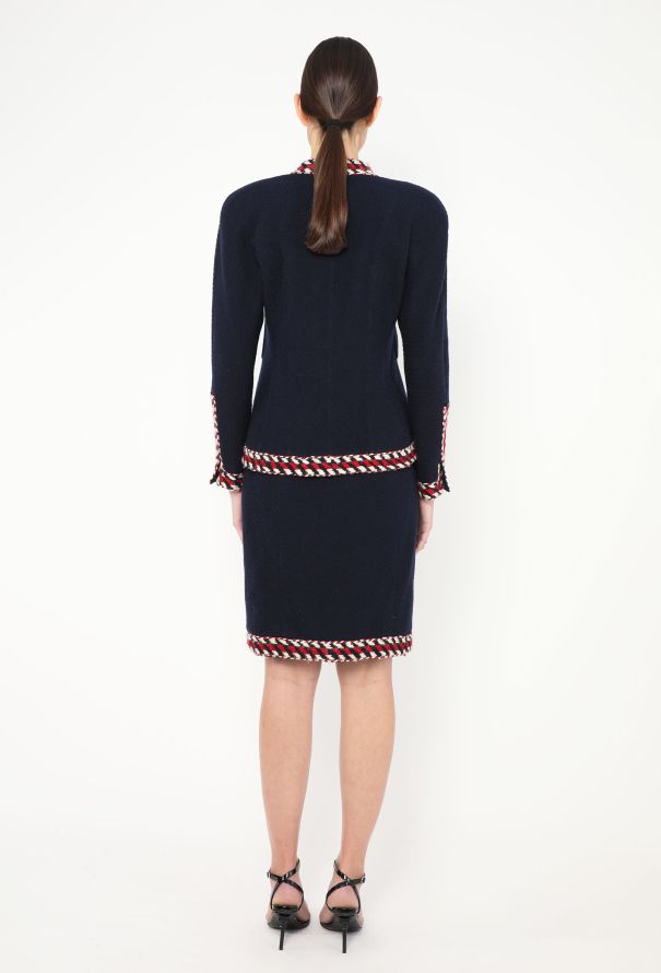 Chanel Haute Couture F/W 1986 Bouclé Trim Ensemble - 7