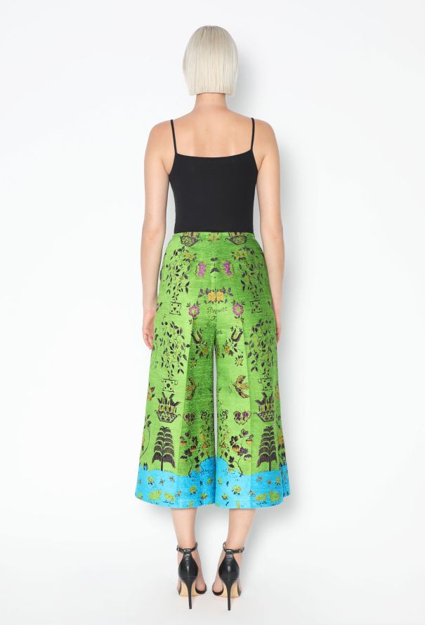 Gucci F/W 2017 Jacquard Velvet Culottes - 5