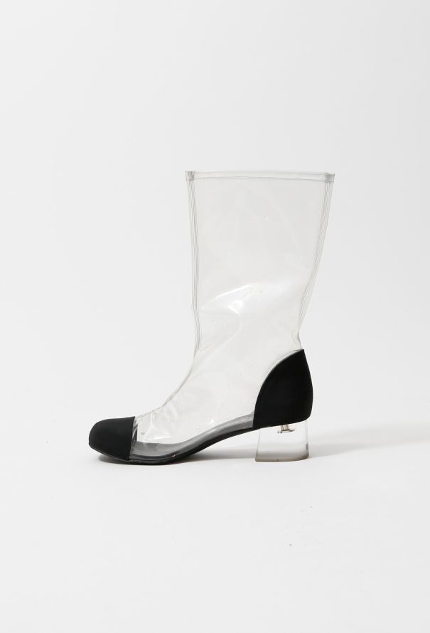Chanel S/S 2018 Transparent Boots - 3