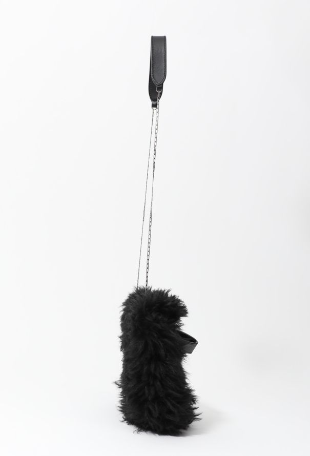 Céline Shearling Chainlink Flap Bag - 4