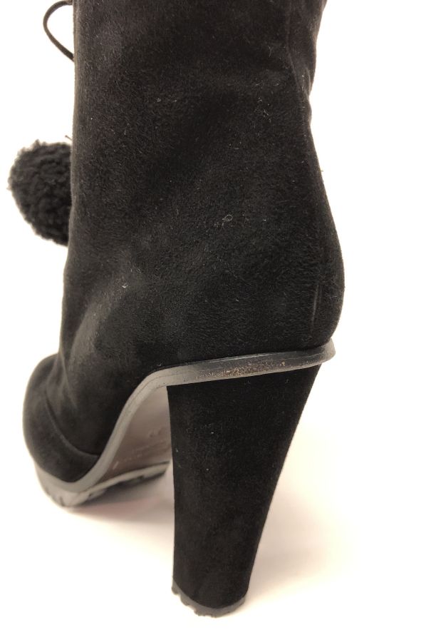 Marc Jacobs Pom Pom Shearling Boots - 8