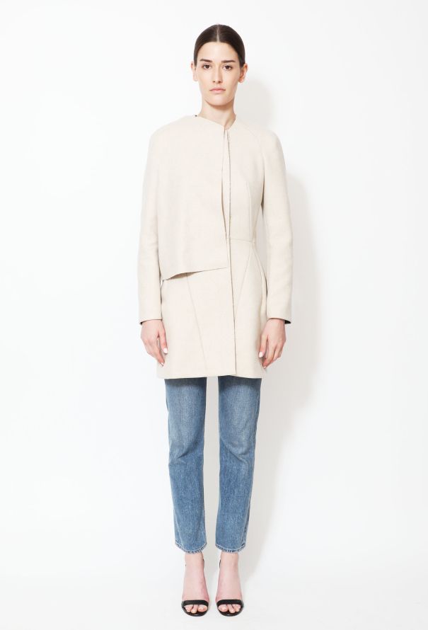 Balenciaga 2010 Asymmetrical Belted Wool Coat - 3