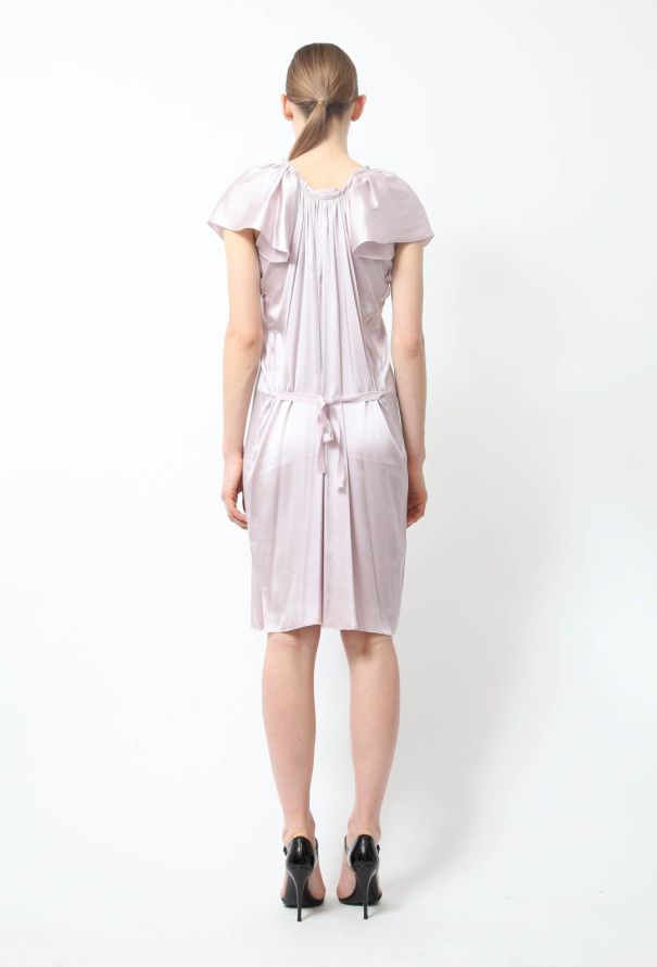 Lanvin Lavender Silk Draped dress - 4