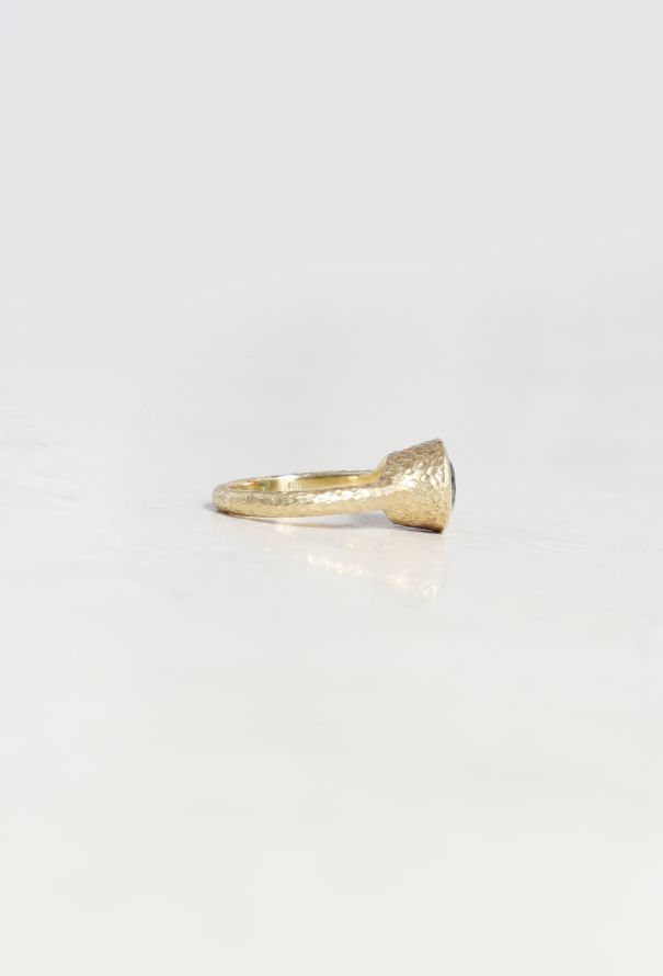 Vintage Fine Jewelry 18k Gold & Green Tourmaline Ring - 4