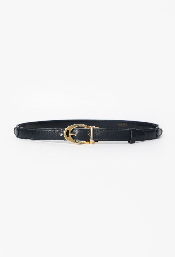 Céline '70s Horsebit Leather Belt - 2