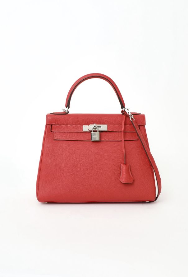 Hermès Rose Jaipur Togo Kelly Retourné 28 - 1