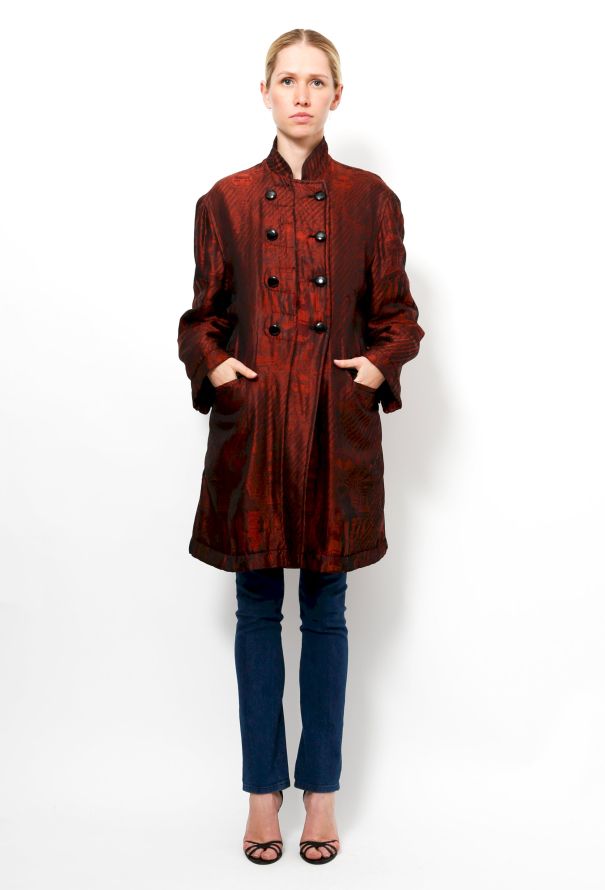 Jean Paul Gaultier 80's Reversable Silk Coat - 4