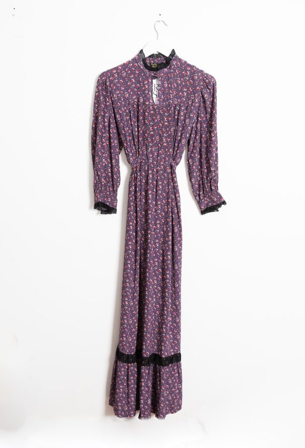 70s Floral Prairie Dress - 8
