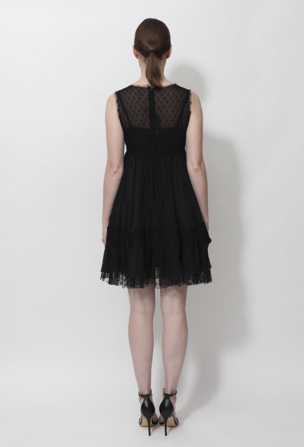 Dolce & Gabbana Ruffled Lace Flared Dress - 4