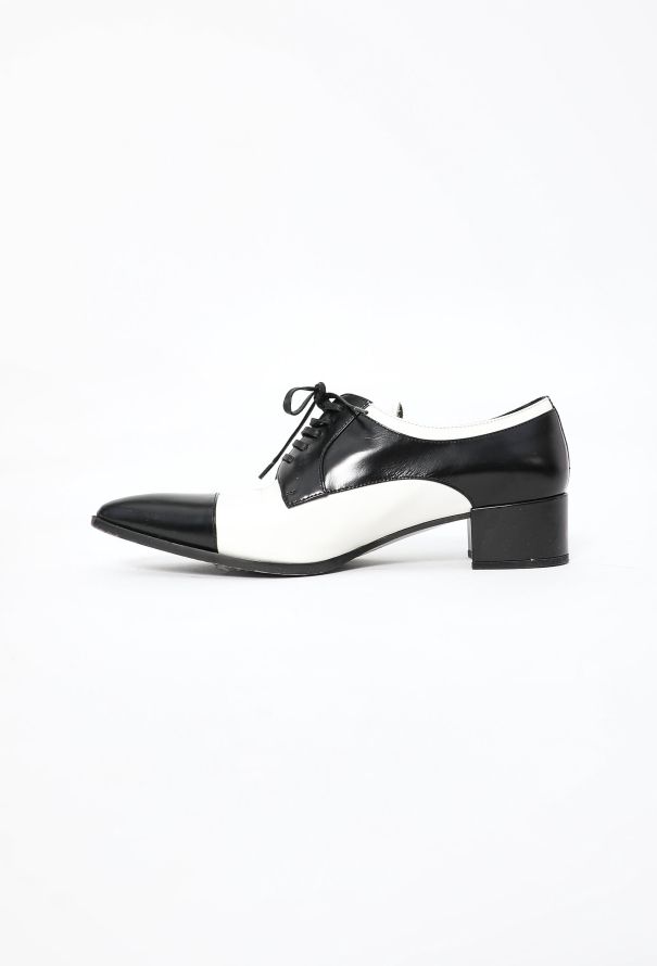 Prada 2018 Bicolor Leather Derbies - 4