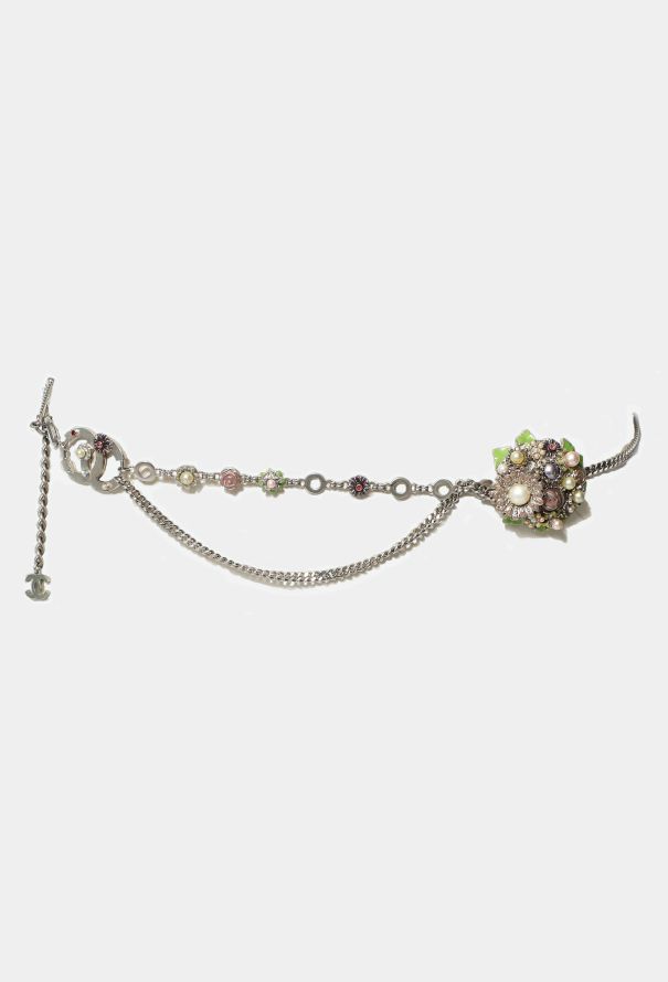 Chanel S/S 2005 Floral 'CC' Chainlink Belt - 3