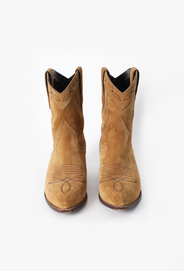 Céline 2021 Santiag Suede Cowboy Boots - 3