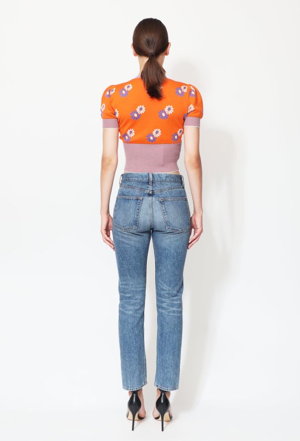 Miu Miu 2017 Floral Knit Crop Top - 3