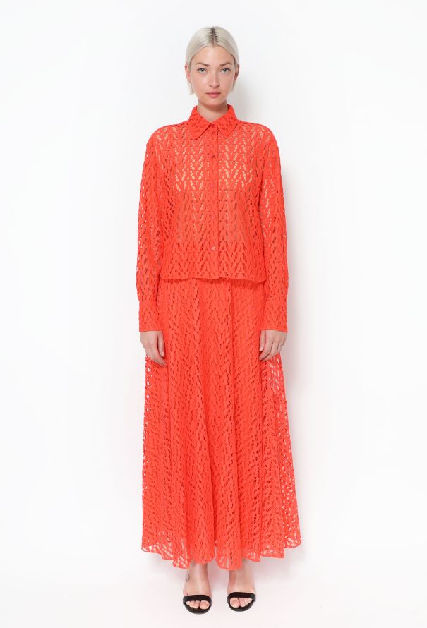 Valentino 2021 Monogram Lace Ensemble - 4