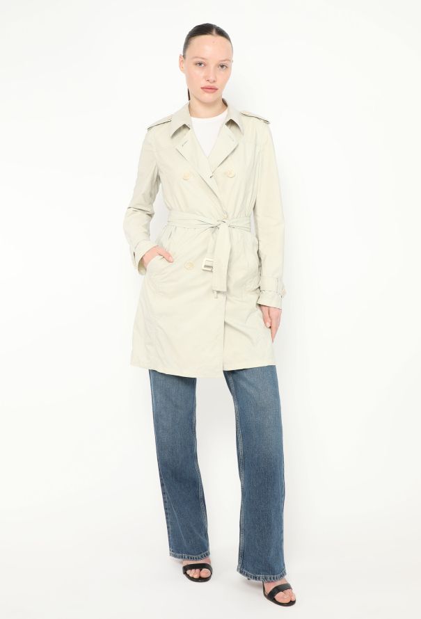 Prada Nylon Belted Trench Coat - 1