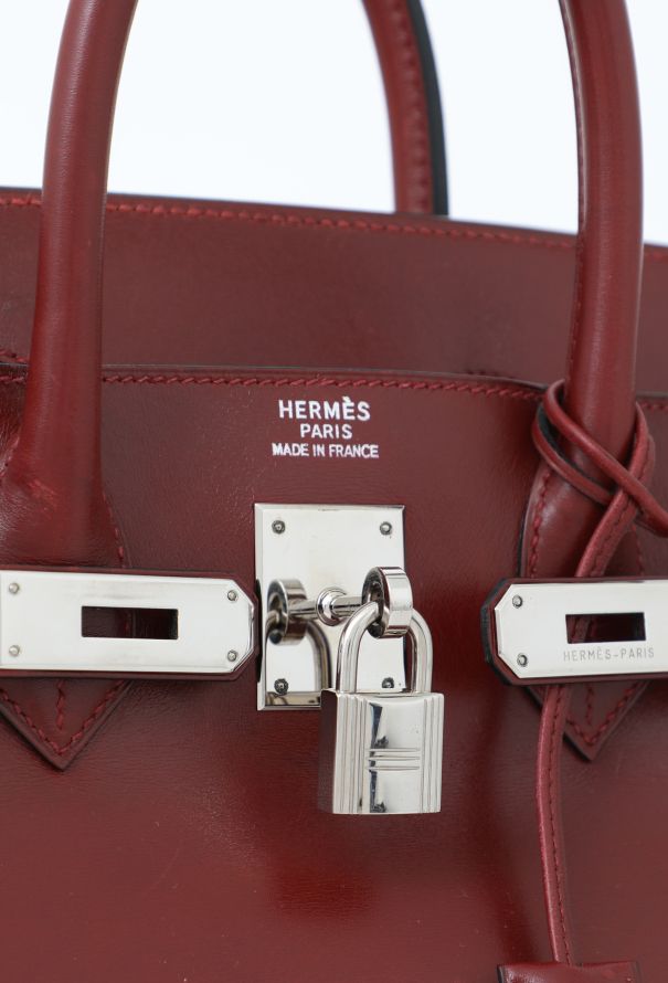 Hermès Rouge H Box Haut à Courroies 32 - 12