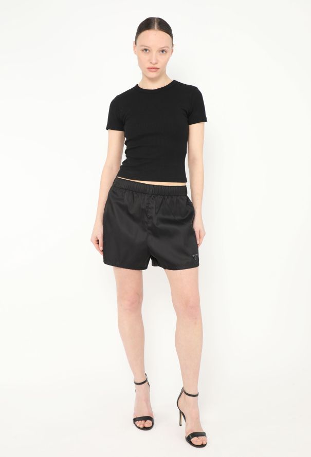 Prada 2019 Re-Nylon Logo Shorts - 3