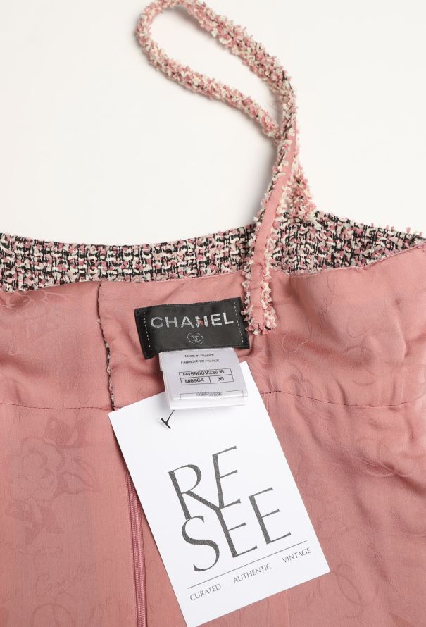 Chanel 2013 Frayed Tweed Dress - 6