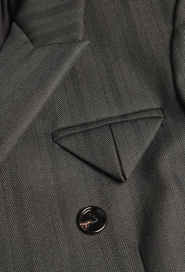 Bottega Veneta Pre-Fall 2021 Tailored Chevron Coat - 8