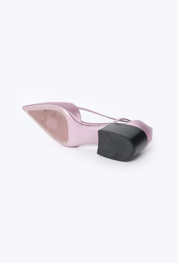 Prada F/W 2024 Cut-Out Satin Heels - 6