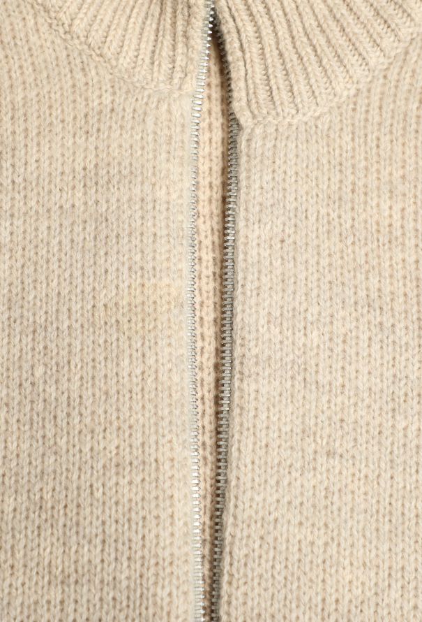 Louis Vuitton Cashmere Zip Sweater Beige - 10
