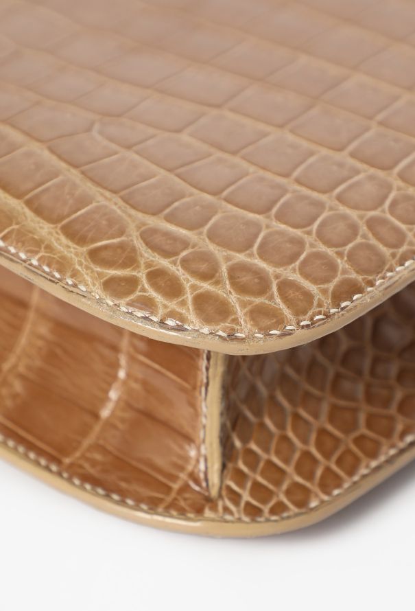 Hermès EXCEPTIONAL 90s 'Ficelle' Porosus Constance 24 - 10