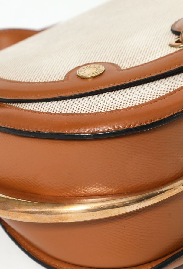 Hermès Rare Gold Smooth Grain Calfskin Passe-Guide Bag - 10