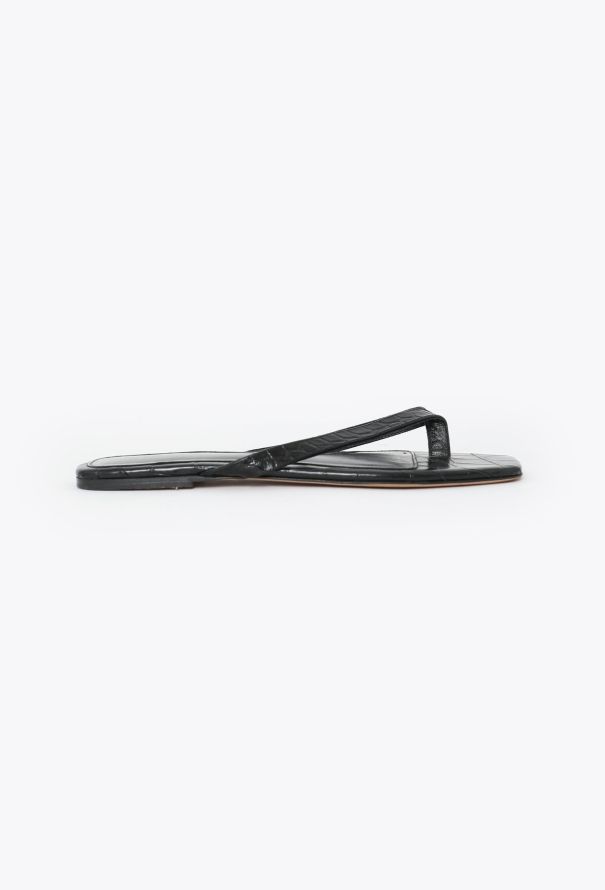 Toteme 2023 Embossed Leather Sandals - 2