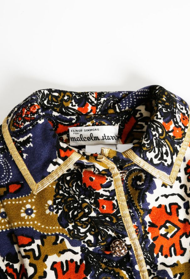 Malcolm Starr '60s Mosaic Lamé Coat - 6