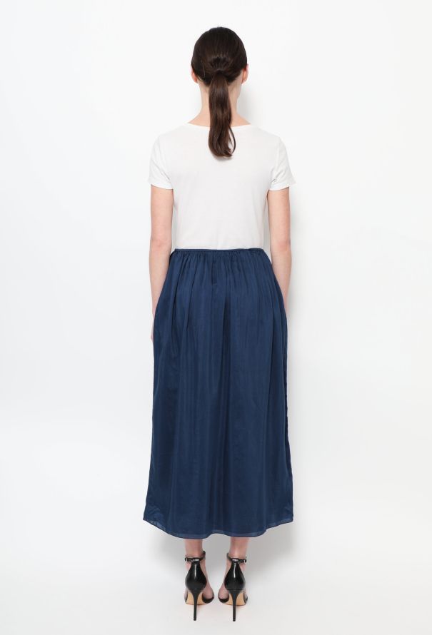 The Row Aegean Silk Blend Midi Skirt - 4