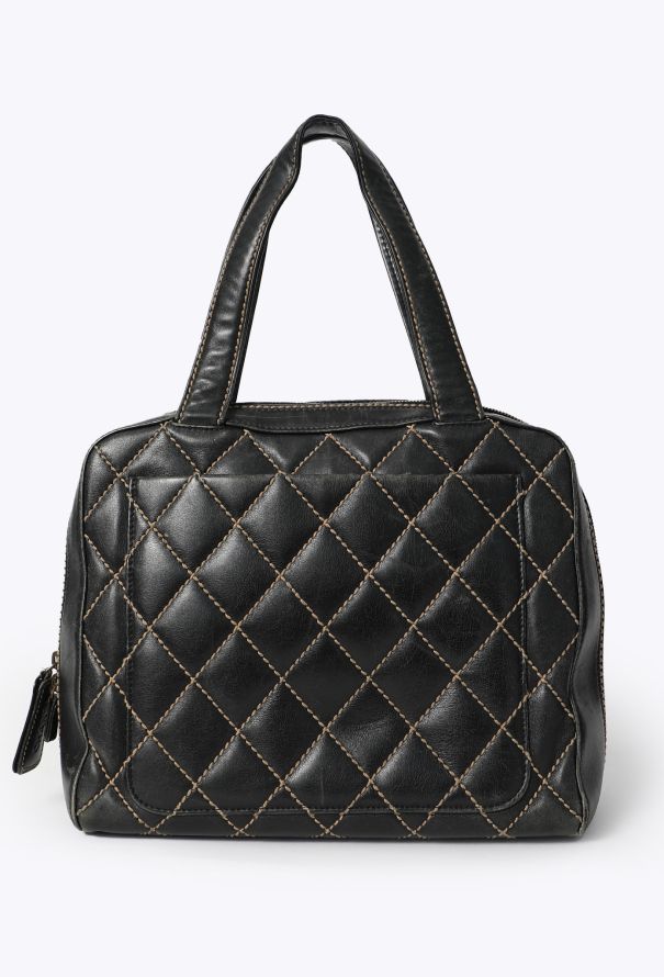 Chanel Vintage Wild Stitch Bowling  Bag - 4