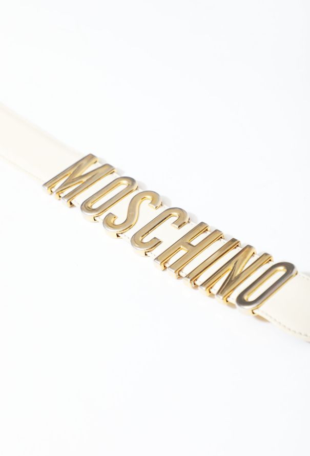 ICONIC Moschino '90s Metallic Logo Belt - 7