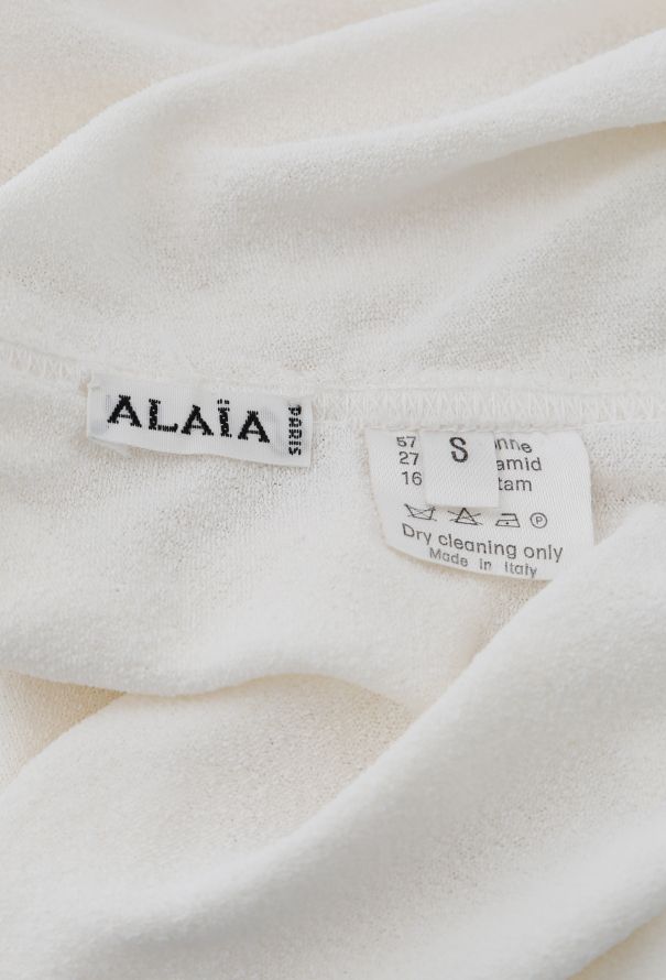 Alaïa 90s Draped Knit Dress - 4
