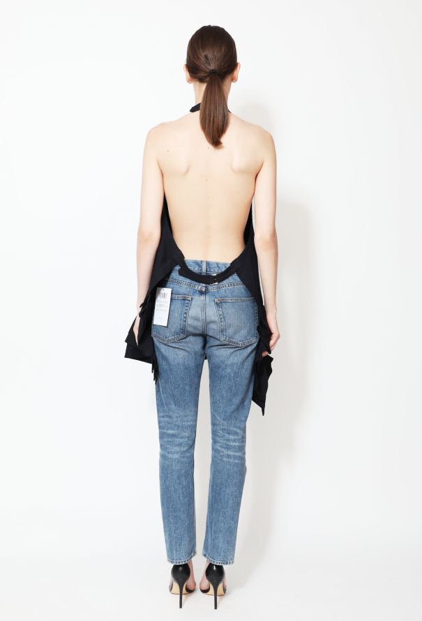 Comme des Garçons Asymmetrical Tulip Twill Apron - 3