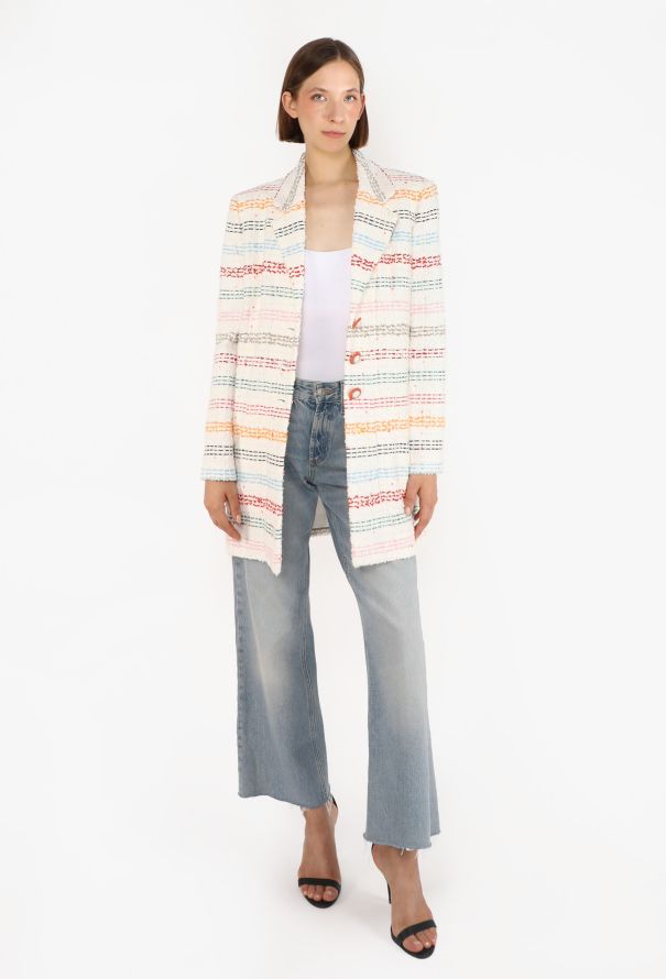 Chanel Striped Cotton Tweed Jacket, S/S 2019 - 4