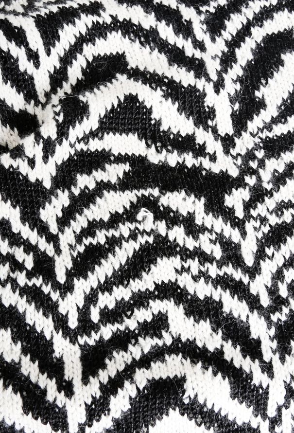 Rodarte Abstract Metallic Trim Cardigan - 5
