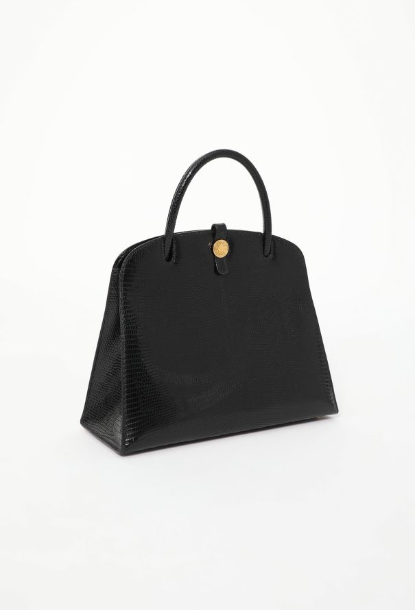 Hermès Black Varanus Niloticus Lizard Dalvi 30 - 2