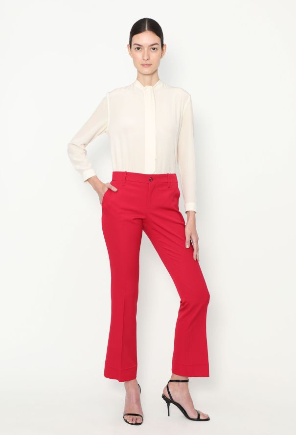 Gucci 2015 Flared Crêpe Trousers - 3