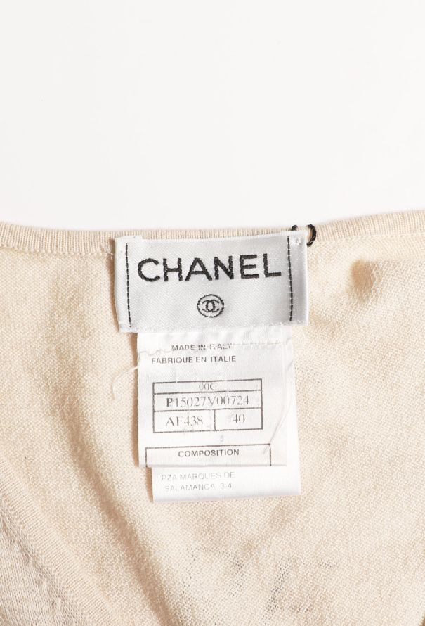 Chanel Sleeveless Cashmere Knit Top - 5