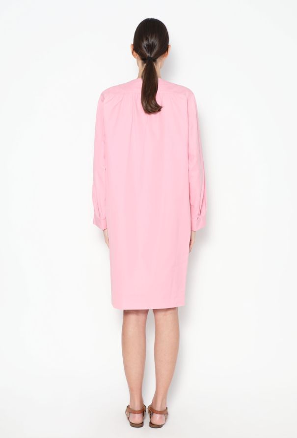 Saint Laurent Vintage Pleated Cotton Dress - 4